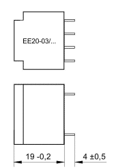 Pin and Transformer Height  - EE20-03