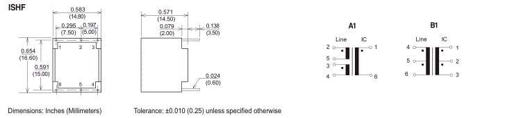 Dimensions & Schematic - Pins